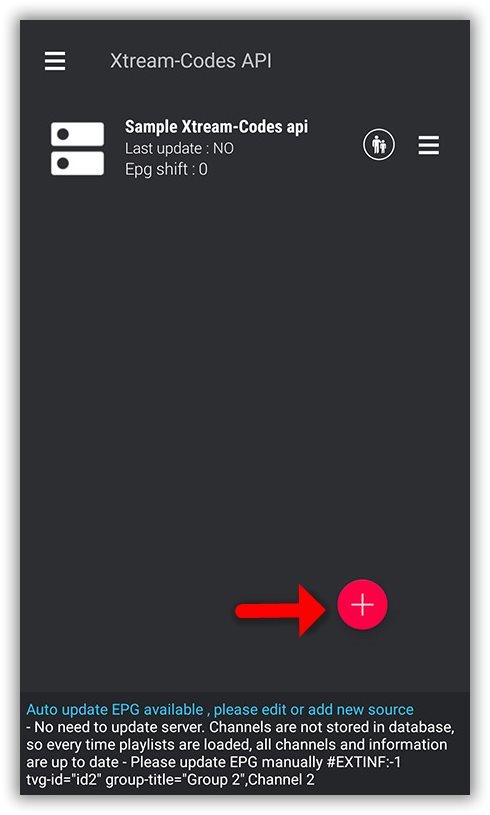 Adding a new playlist in GSE Smart IPTV