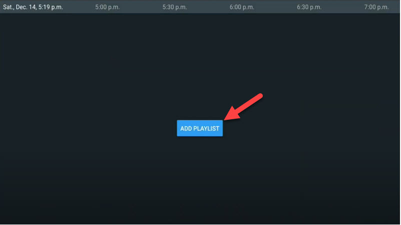 Add Playlist screen in TiviMate for IPTV setup