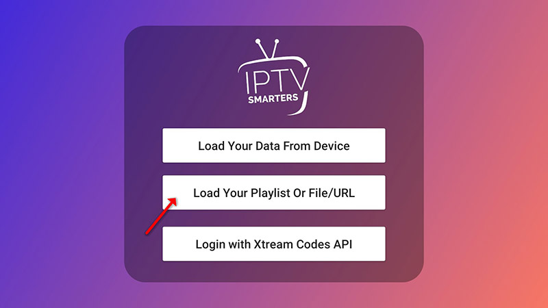 Selecting Playlist login