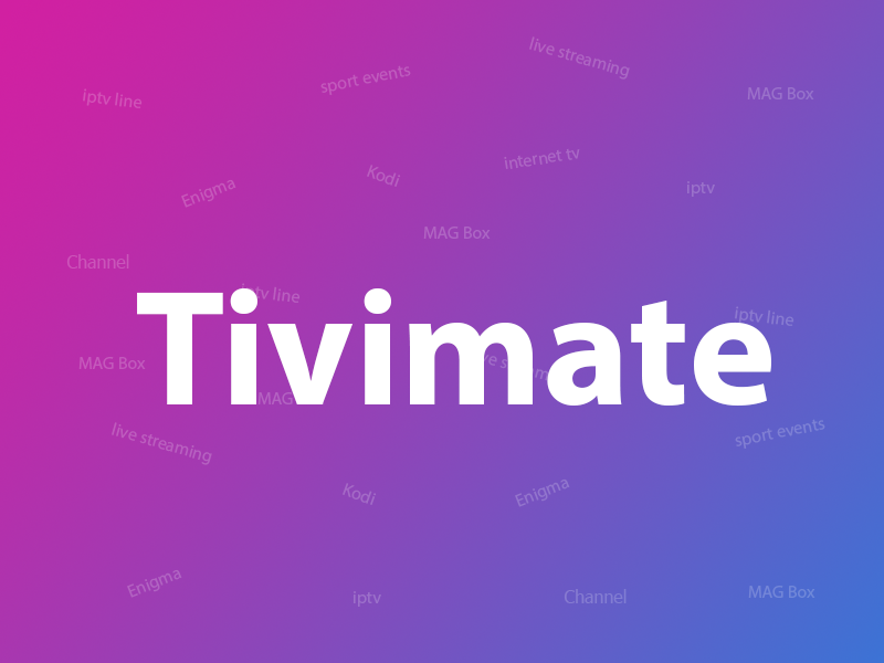 TiviMate IPTV Player interface for USA, UK, Canada, Australia, Europe